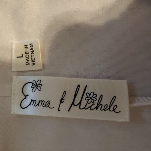 Emma & Michele Large Cream Net Crochet Lined Dress - Picture 7 of 10